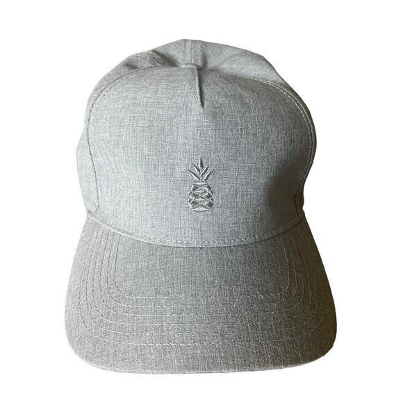 Chubbies Men’s Gray Performance Pineapple SnapBack Baseball Cap Hat One Size - Picture 3 of 9